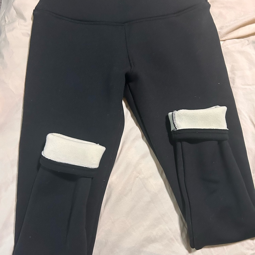 NWOT Women S Black Fleece Lined Leggings